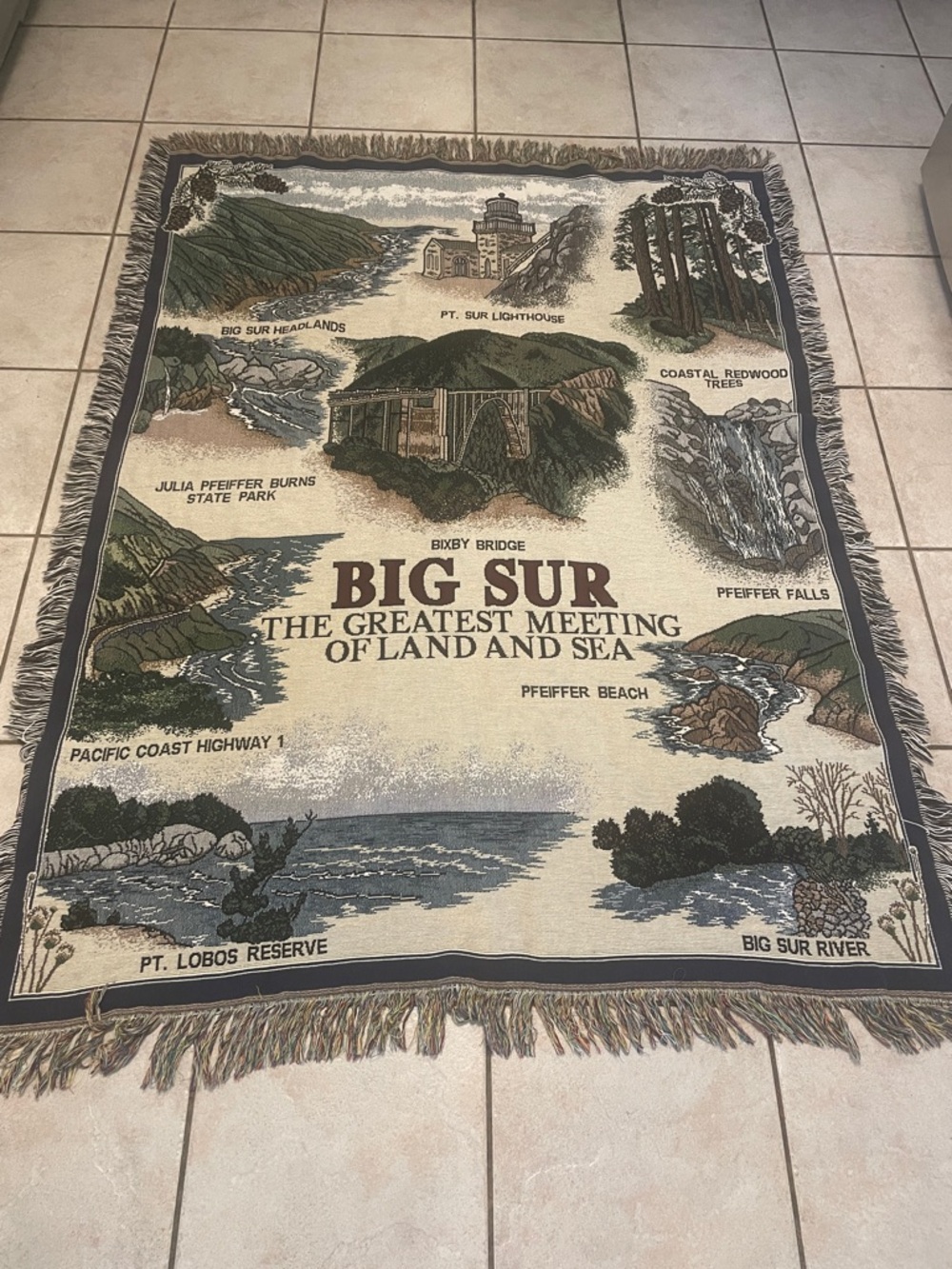 Big Sur Tapestry Throw Blanket